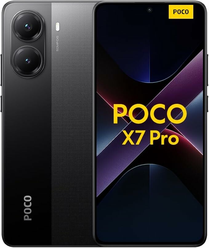 Xiaomi POCO X7 Pro Smartphone de 8+256 GB, ecrã CrystalRes 1,5 K 120 Hz AMOLED, MediaTek Dimensity 8400-Ultra, câmara principal de 50 MP com OIS, 90 W HyperCharge, preto