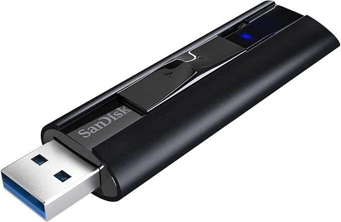 SanDisk 256 GB Extreme PRO Memória flash de estado sólido USB 3.2 até 420 MB/s