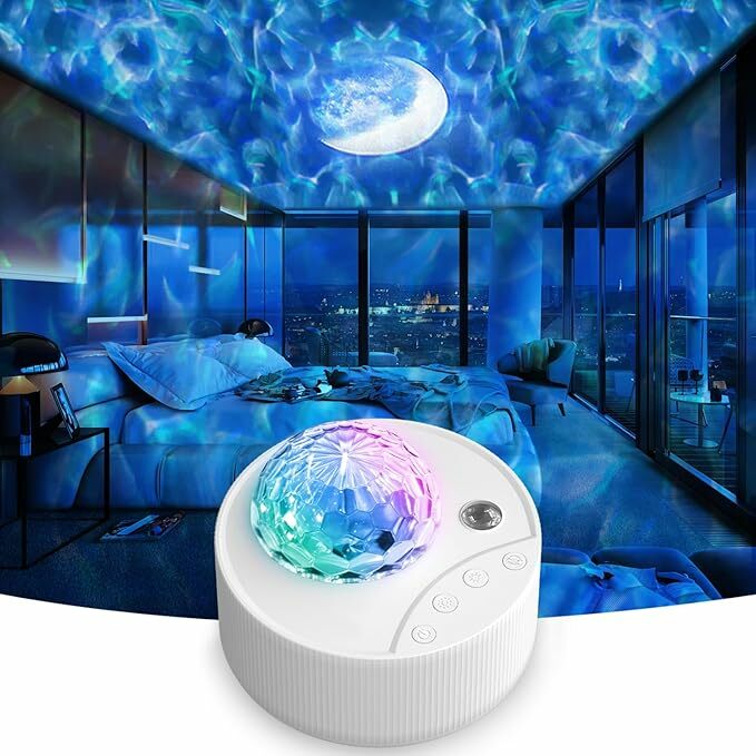 Moredig Projetor estrelas, luz noturna, 13 luz suave
