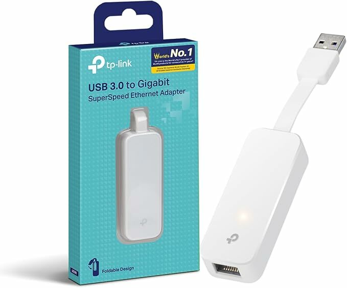 TP-Link Adaptador UE300 - USB 3.0 A Gigabit Ethernet 10/100/1000, PC ou portáteis, branco
