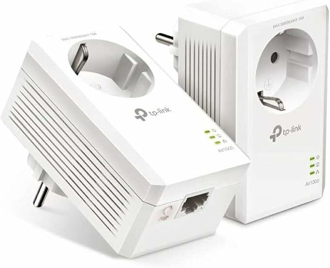 TP-Link TL-PA7017P Gigabit Powerline AV1000 Kit de inicialização, sem WiFi