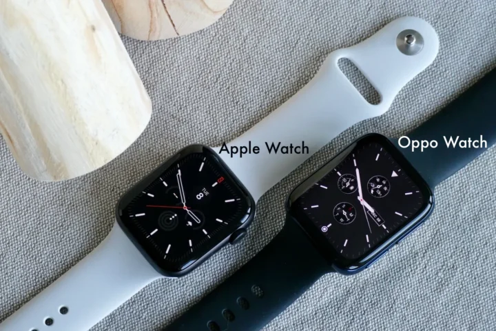 Imagem Apple Watch vs Oppo Watch