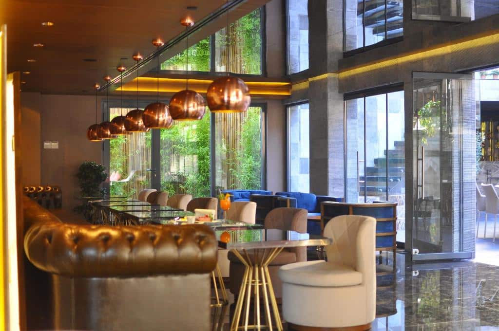 bar do Boutique Saint Sophia uma das opções de hotéis em Istambul