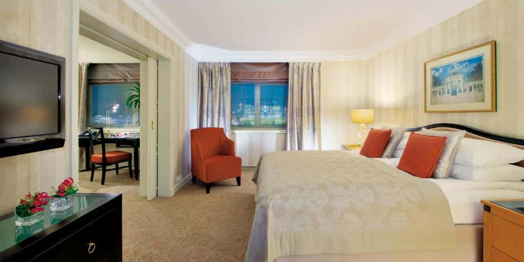 Quarto do InterContinental Wien, um dos hotéis em Viena