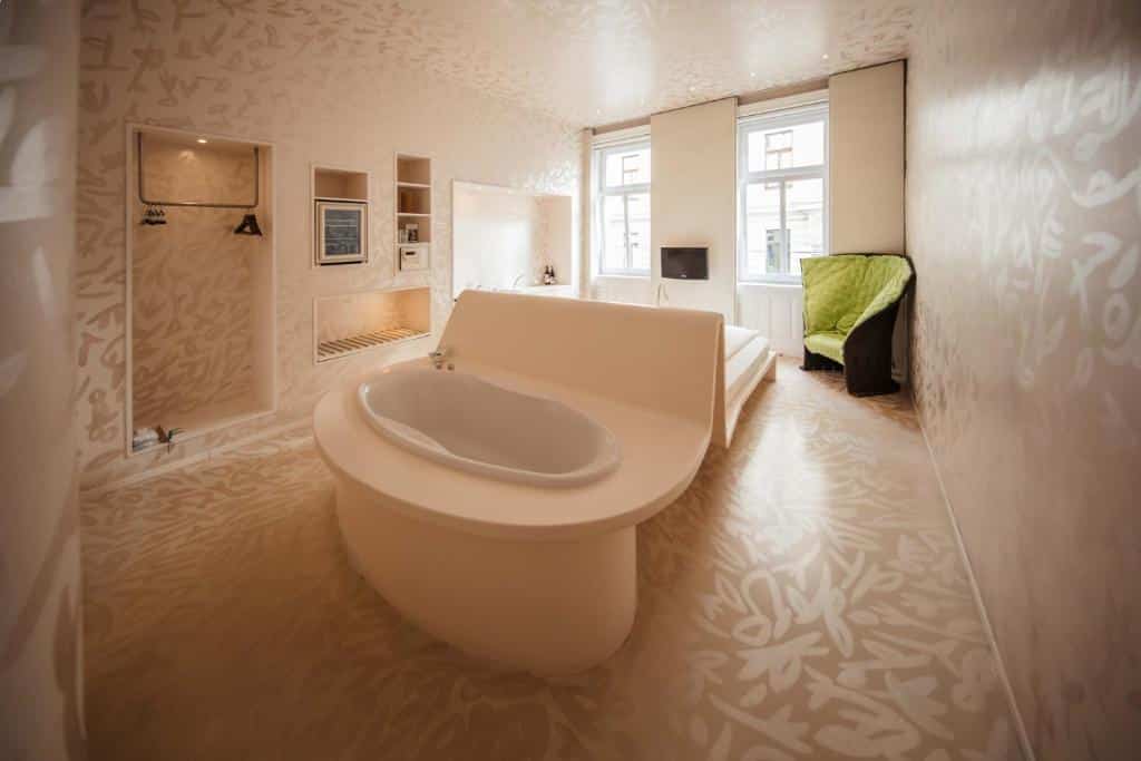 Quarto do Hotel Rathaus, em Viena