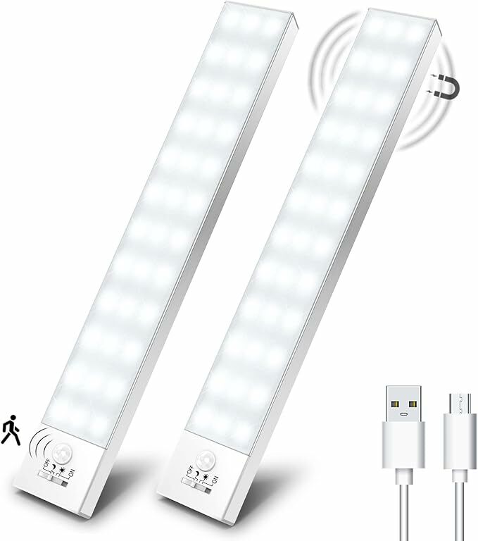 OUILA Luz LED armário magnético com sensor de movimento
