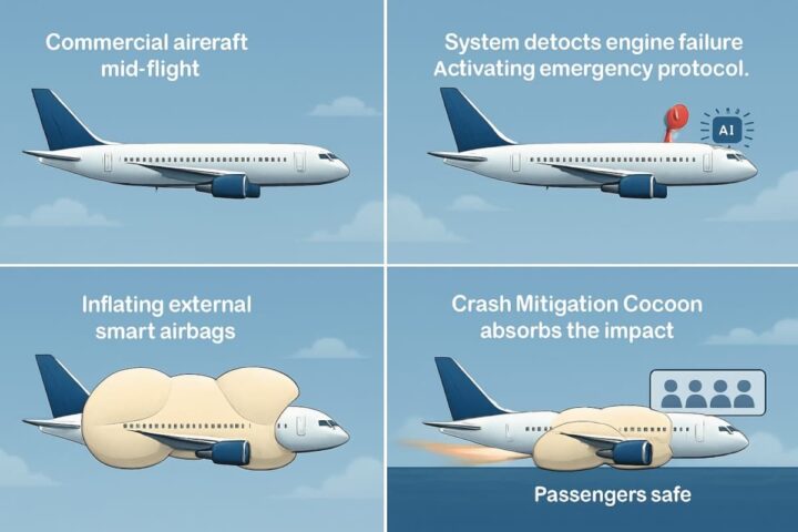 Project REBIRTH: avião equipado com airbags