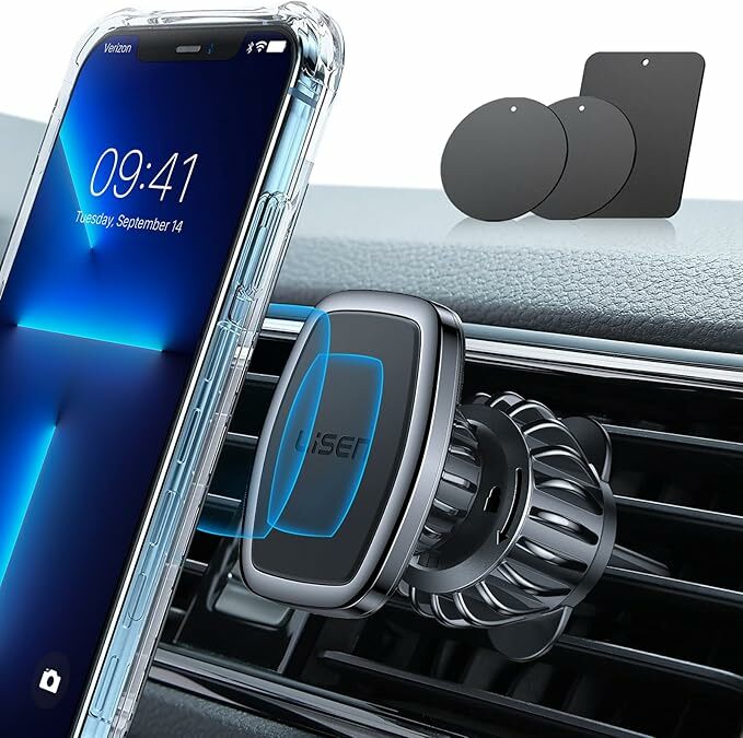 LISEN Suporte móvel carro imã suporte magnético telefone carro para ventilação