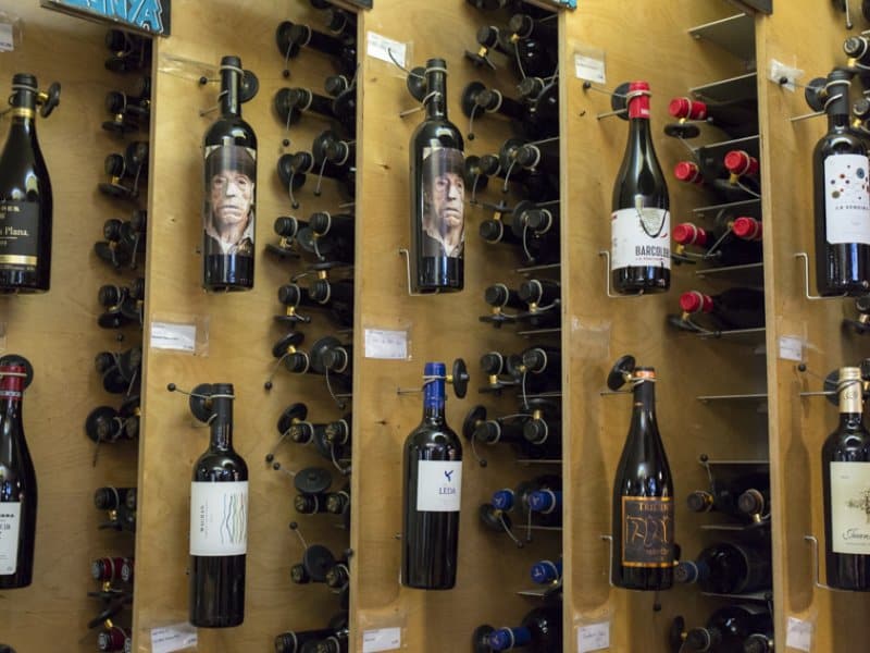 Exposição de vinhos no La Carte des Vins
