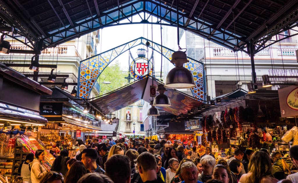 Entrada do La Boqueria - Mercado Las Ramblas