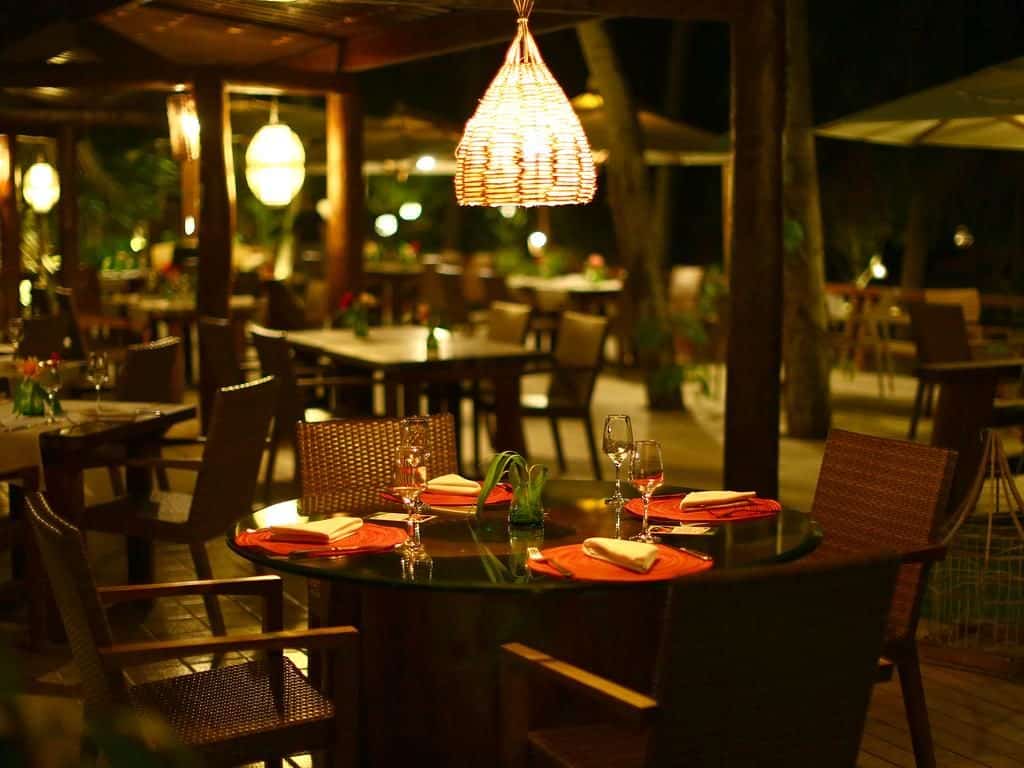 O charmoso restaurante Camurim Grande em Maragogi