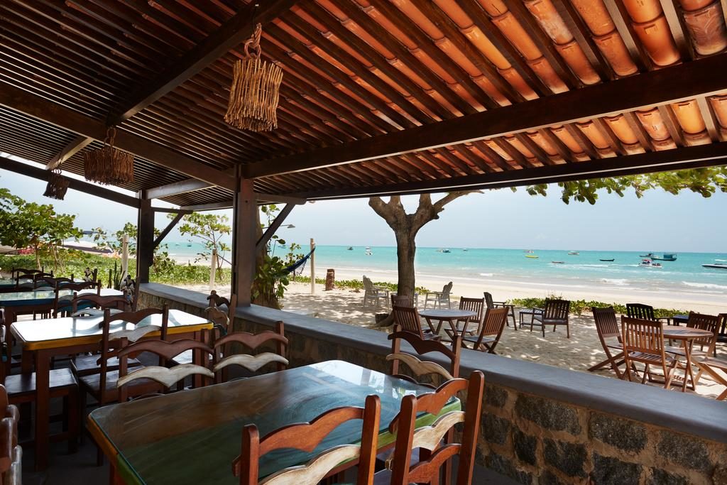 restaurante com vista para o mar Pousada Odoiá Maragogi