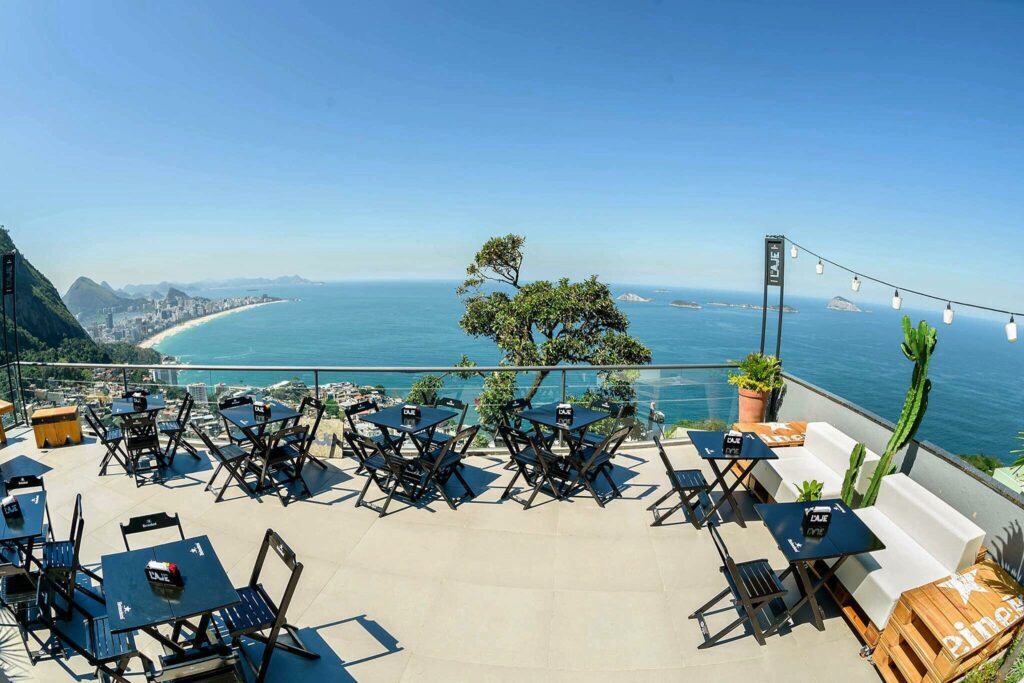 vista do bar da laje