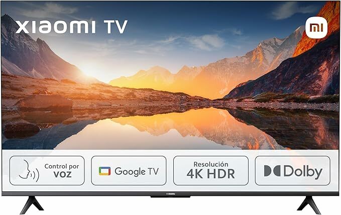 Xiaomi TV A 2025 de 65", Smart TV 4K HDR, Google TV, controlo de voz, Dolby